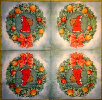 NW-227 Santa - 3-ply - WIDA - 35x35cm